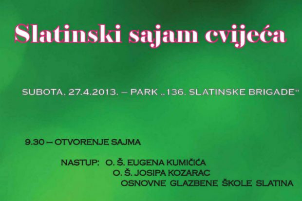 Sajam cvijeca plakat