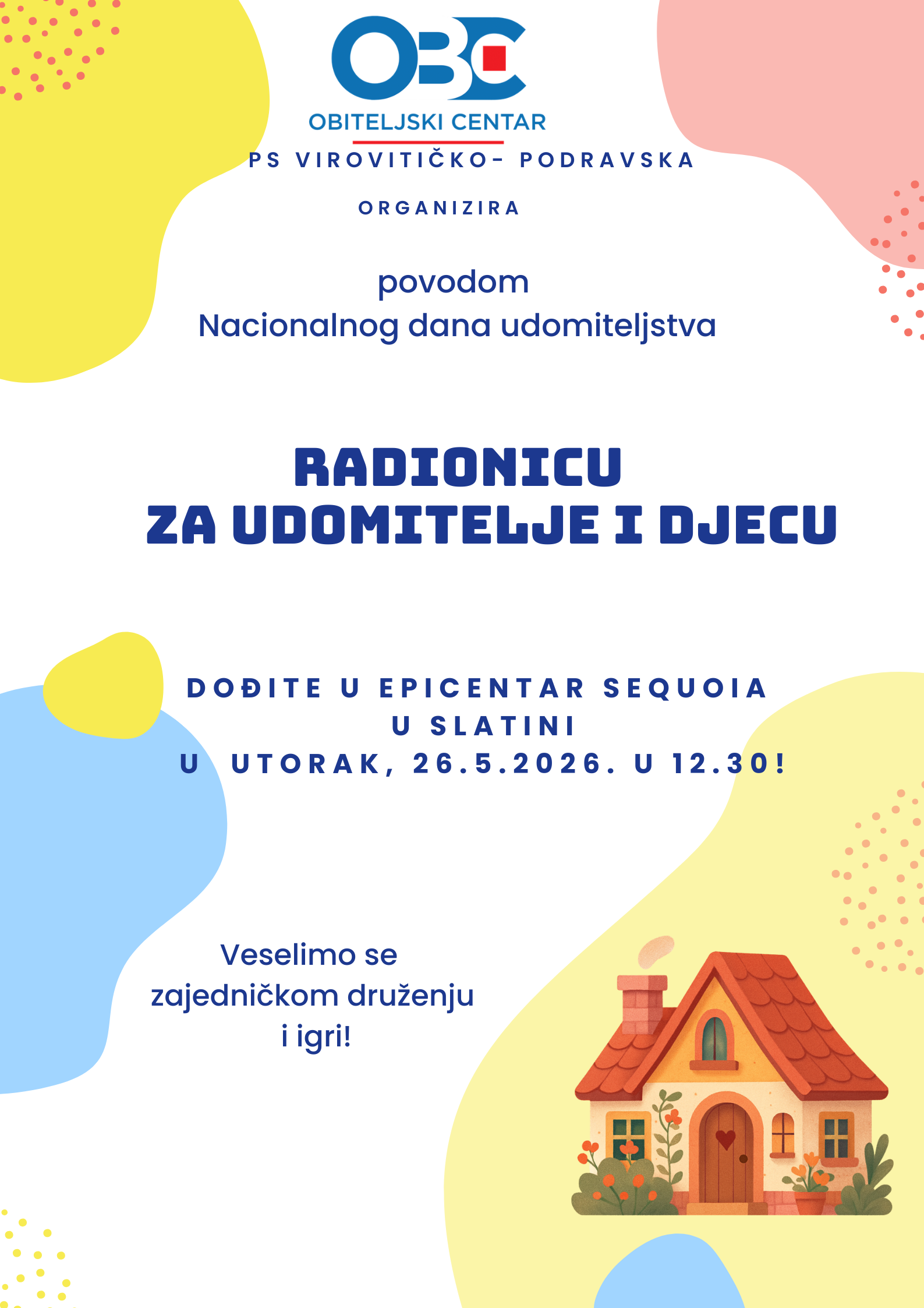 Družimo se povodom Nacionalnog dana udomiteljstva u Slatini 7 plakat Druzimo se povodom Nacionalnog dana udomiteljstva u Slatini